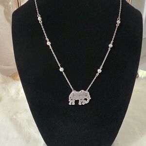 Brighton Silver Elephant Pendant Necklace